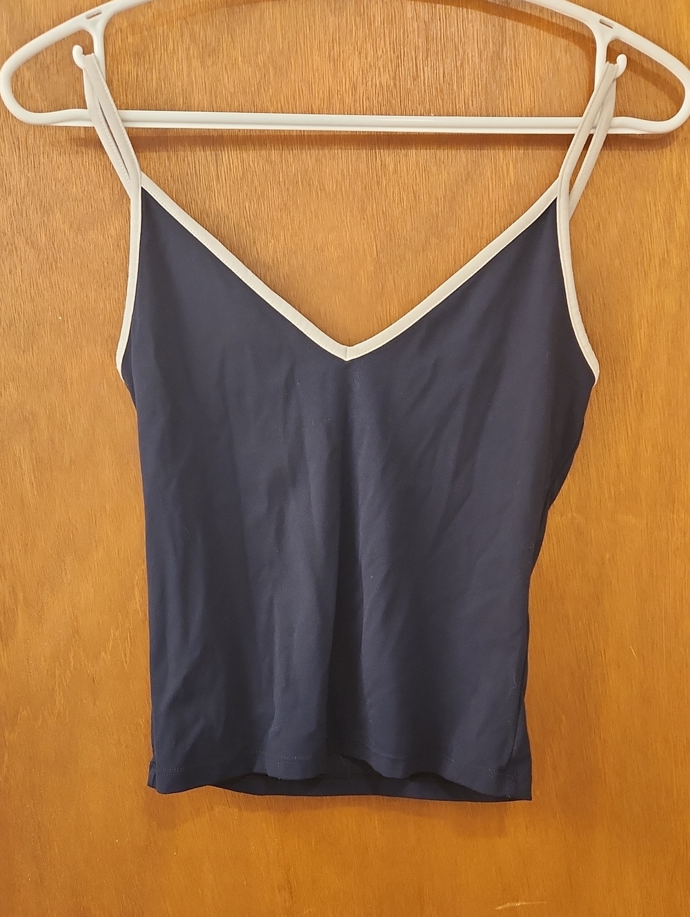 Garage Navy Camisole with Cream Trim